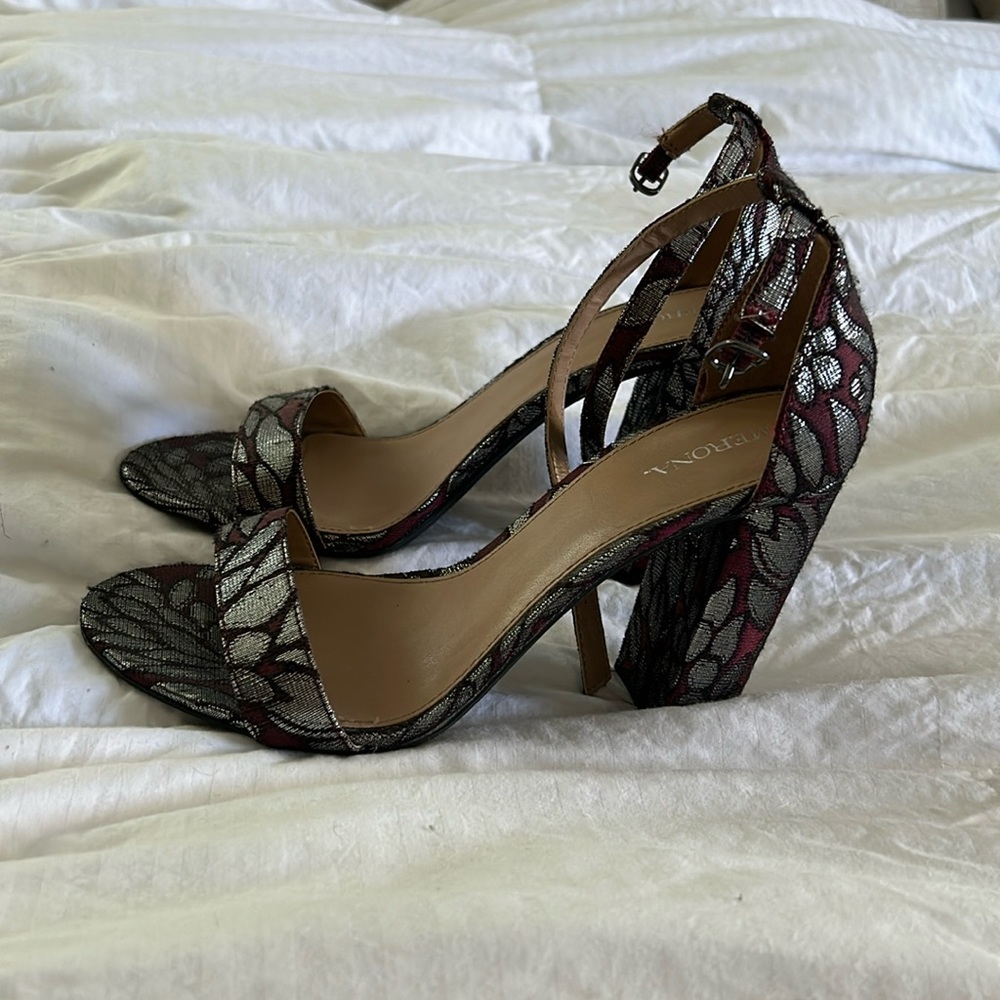 Merona floral heels